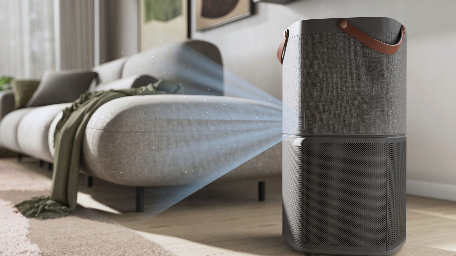 Electrolux-ilmanpuhdistin, joka puhdistaa olohuoneen ilman.